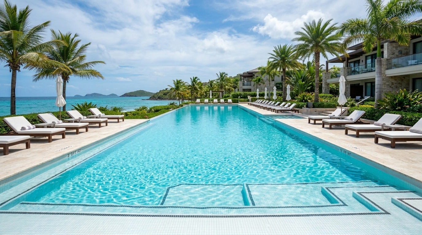 Crystal Clear Swimming Pool Water After Shubham Enviro Treatment
